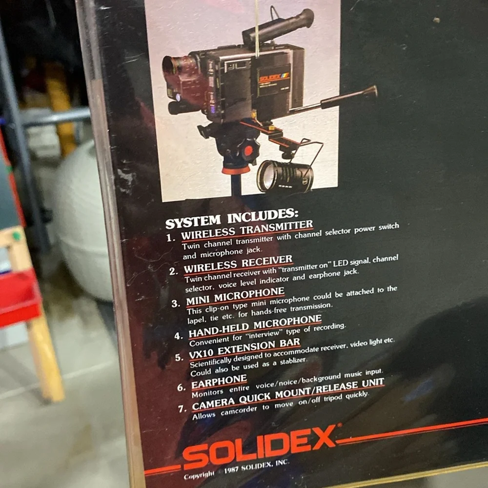 Solidex Magic Mike II Camcorder wireless microphone system twin channel 2 micro
